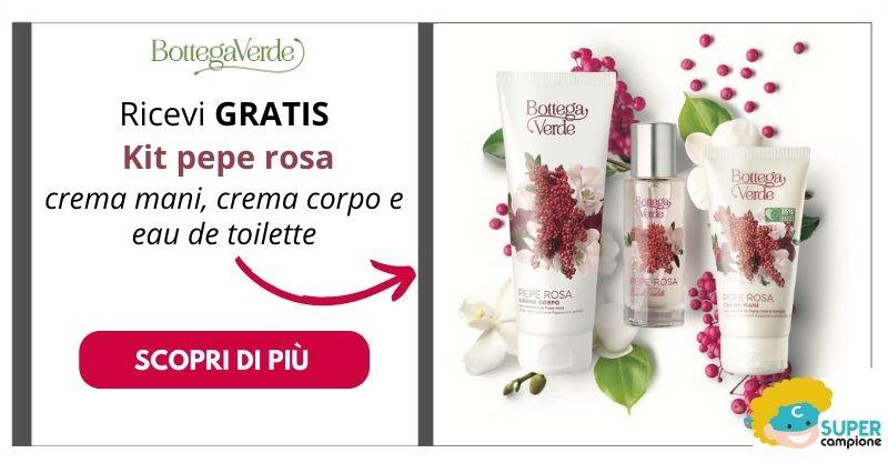 Bottega Verde: omaggio Kit pepe rosa